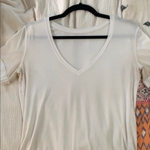 lulu white vneck